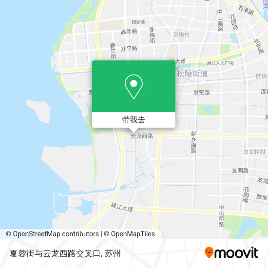 夏蓉街与云龙西路交叉口地图