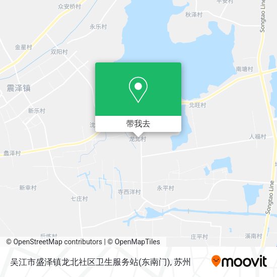 吴江市盛泽镇龙北社区卫生服务站(东南门)地图