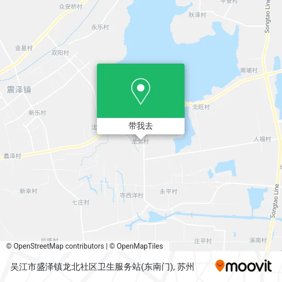 吴江市盛泽镇龙北社区卫生服务站(东南门)地图
