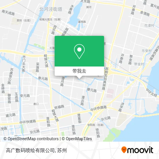 高广数码喷绘有限公司地图