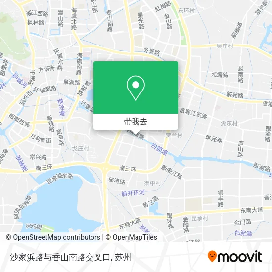 沙家浜路与香山南路交叉口地图