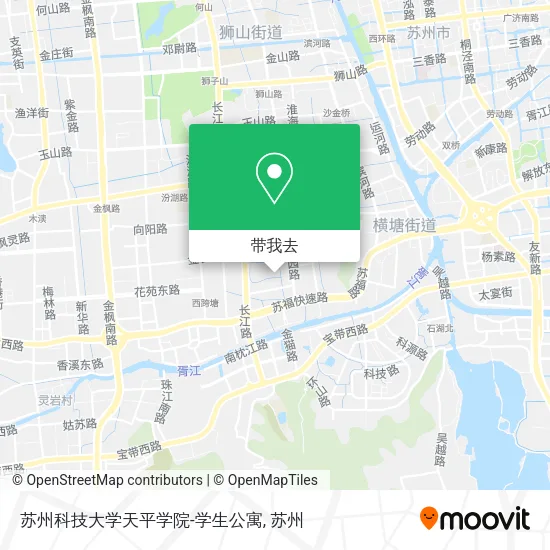 苏州科技大学天平学院-学生公寓地图