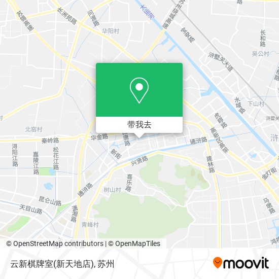 云新棋牌室(新天地店)地图