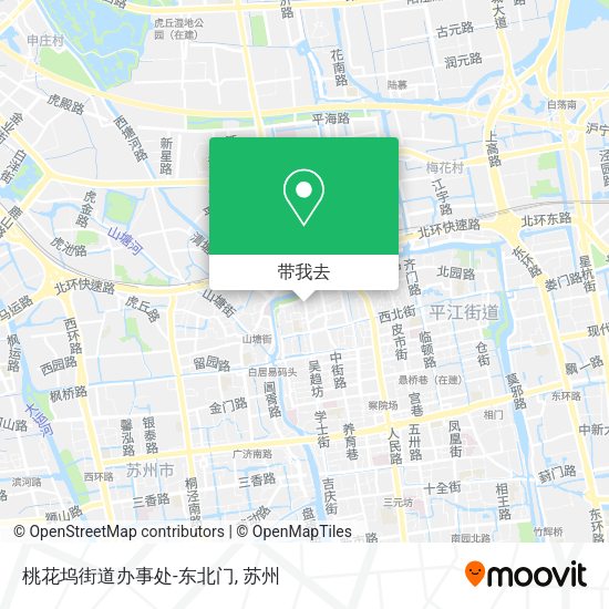 桃花坞街道办事处-东北门地图