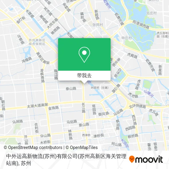 中外运高新物流(苏州)有限公司(苏州高新区海关管理站南)地图