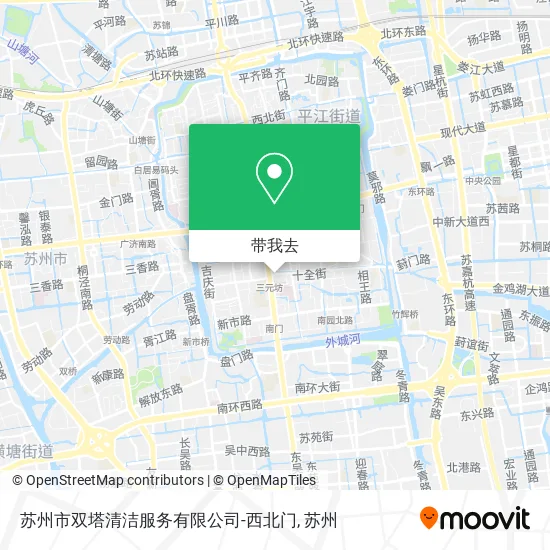 苏州市双塔清洁服务有限公司-西北门地图