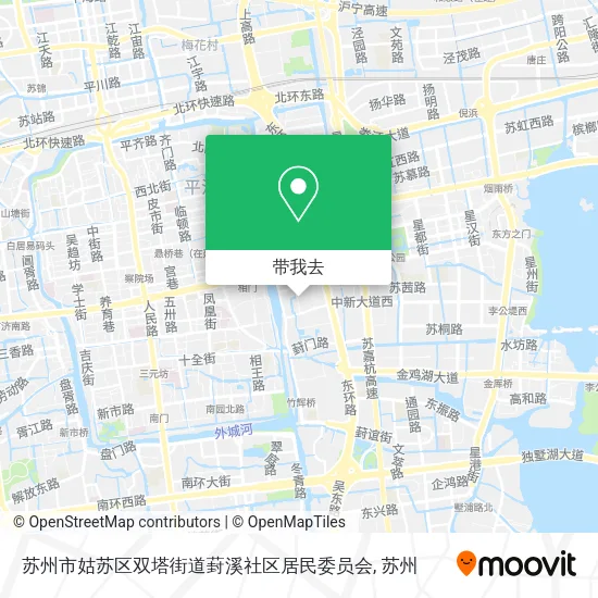苏州市姑苏区双塔街道葑溪社区居民委员会地图