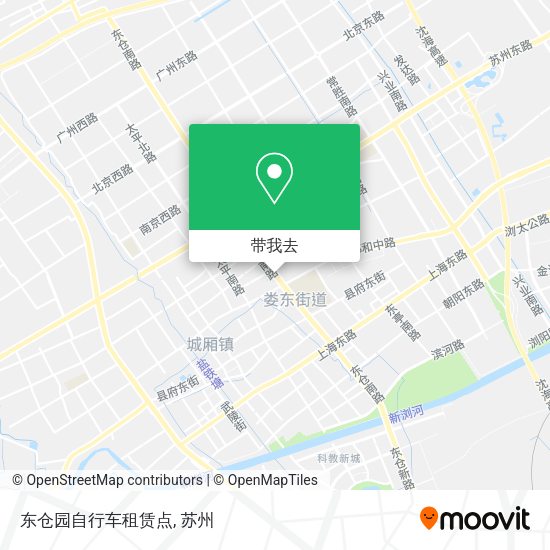 东仓园自行车租赁点地图