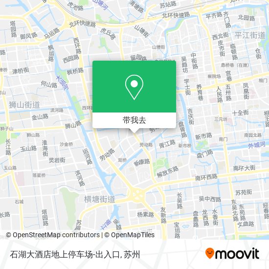 石湖大酒店地上停车场-出入口地图