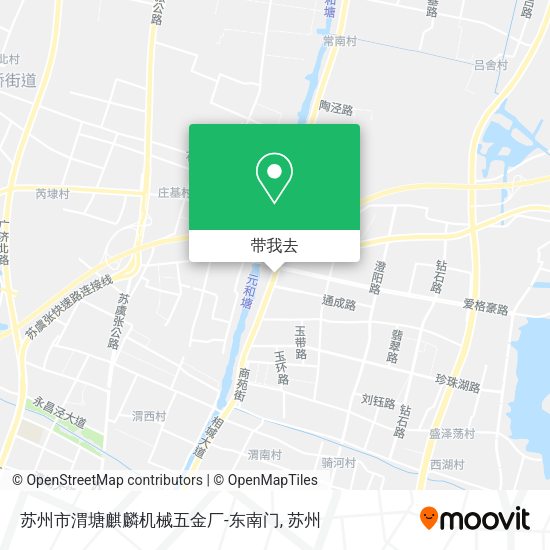 苏州市渭塘麒麟机械五金厂-东南门地图