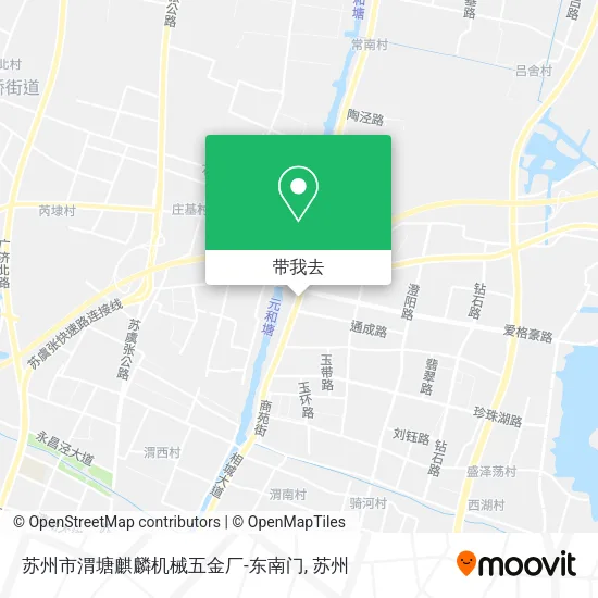 苏州市渭塘麒麟机械五金厂-东南门地图