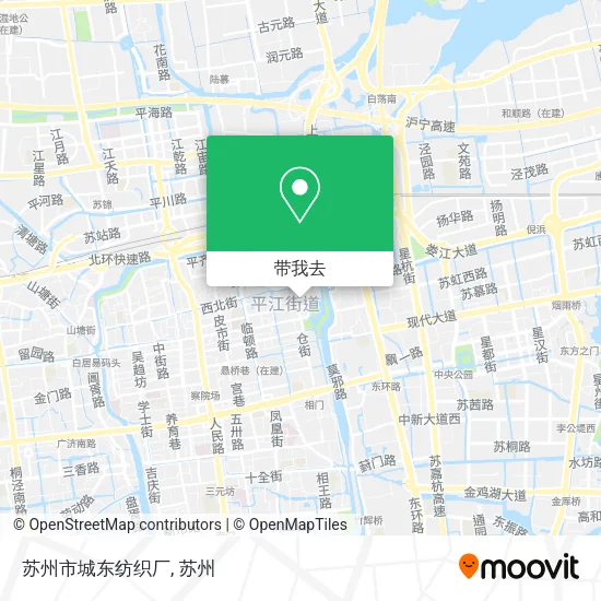 苏州市城东纺织厂地图