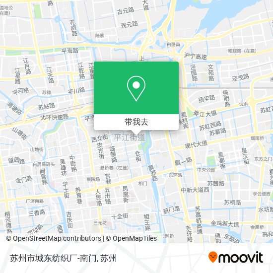苏州市城东纺织厂-南门地图