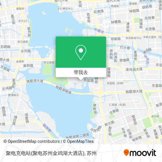 聚电充电站(聚电苏州金鸡湖大酒店)地图