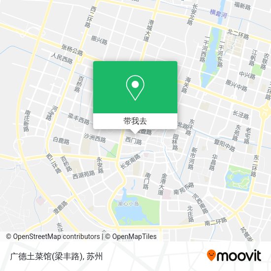 广德土菜馆(梁丰路)地图