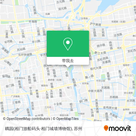 耦园(相门游船码头·相门城墙博物馆)地图