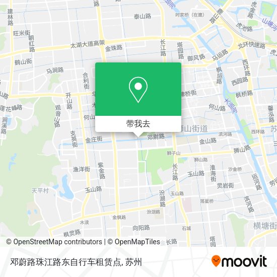 邓蔚路珠江路东自行车租赁点地图