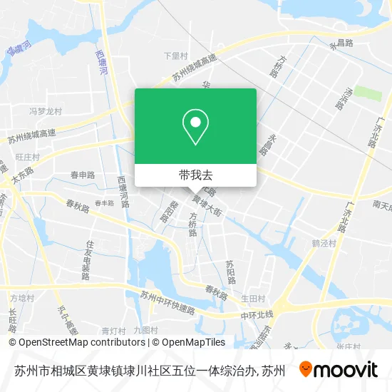 苏州市相城区黄埭镇埭川社区五位一体综治办地图