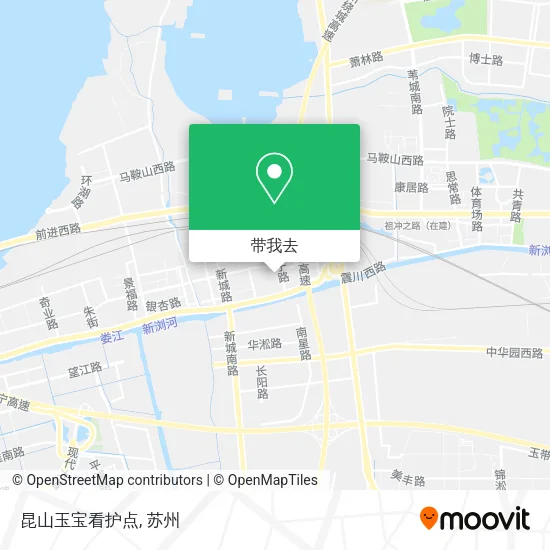 昆山玉宝看护点地图