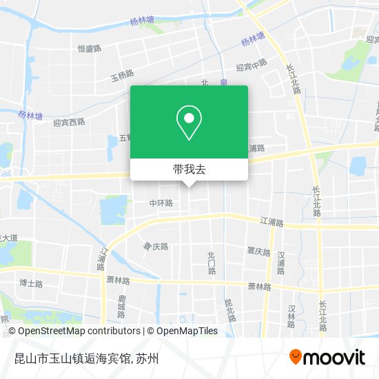 昆山市玉山镇逅海宾馆地图