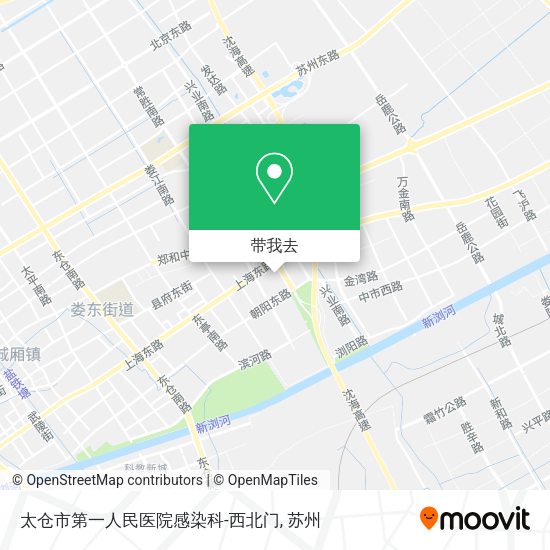 太仓市第一人民医院感染科-西北门地图