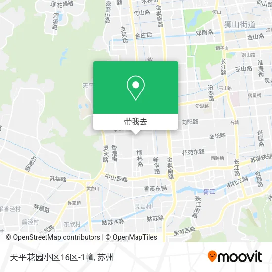 天平花园小区16区-1幢地图