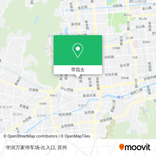 华润万家停车场-出入口地图