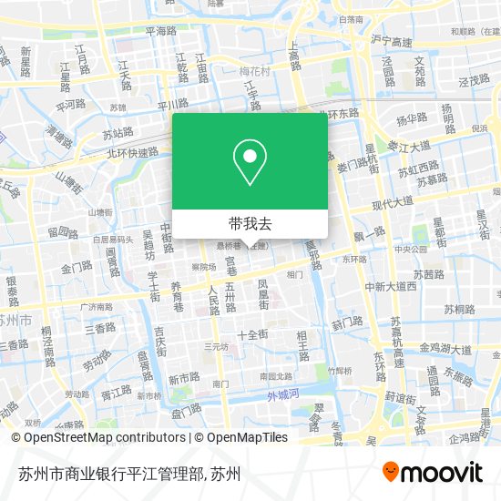 苏州市商业银行平江管理部地图