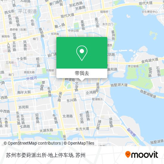 苏州市娄葑派出所-地上停车场地图