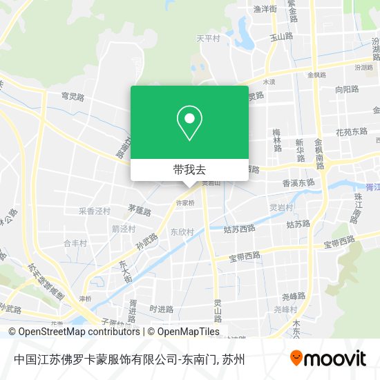中国江苏佛罗卡蒙服饰有限公司-东南门地图
