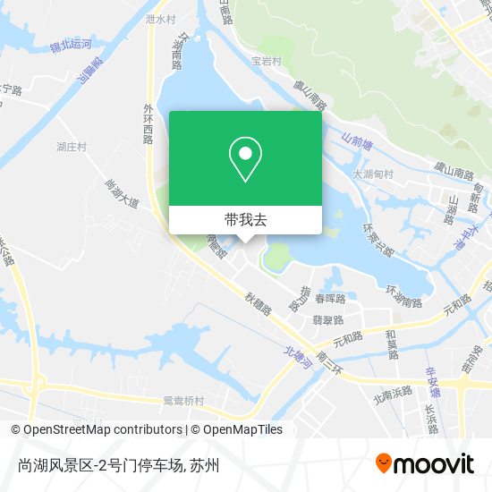 尚湖风景区-2号门停车场地图