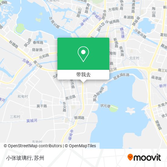 小张玻璃行地图