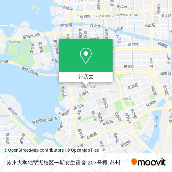 苏州大学独墅湖校区一期女生宿舍-207号楼地图