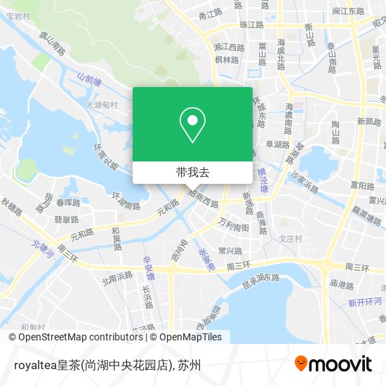 royaltea皇茶(尚湖中央花园店)地图