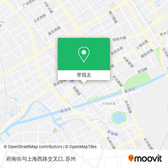 府南街与上海西路交叉口地图