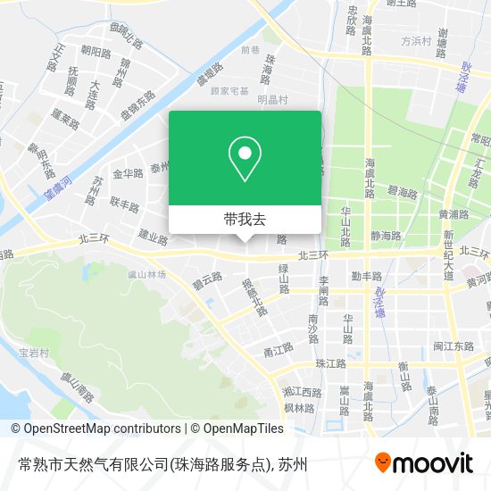 常熟市天然气有限公司(珠海路服务点)地图
