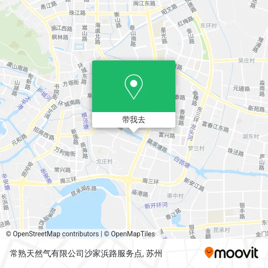 常熟天然气有限公司沙家浜路服务点地图