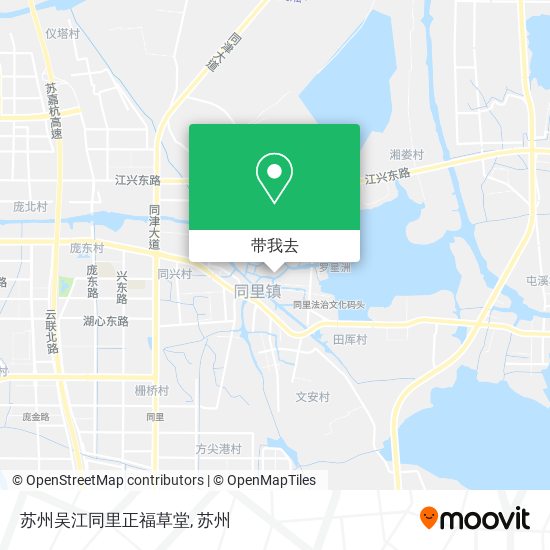 苏州吴江同里正福草堂地图
