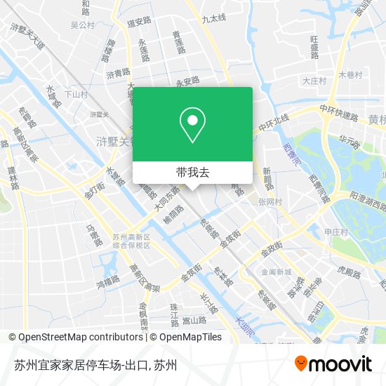 苏州宜家家居停车场-出口地图