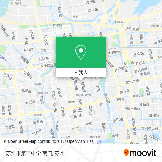 苏州市第三中学-南门地图