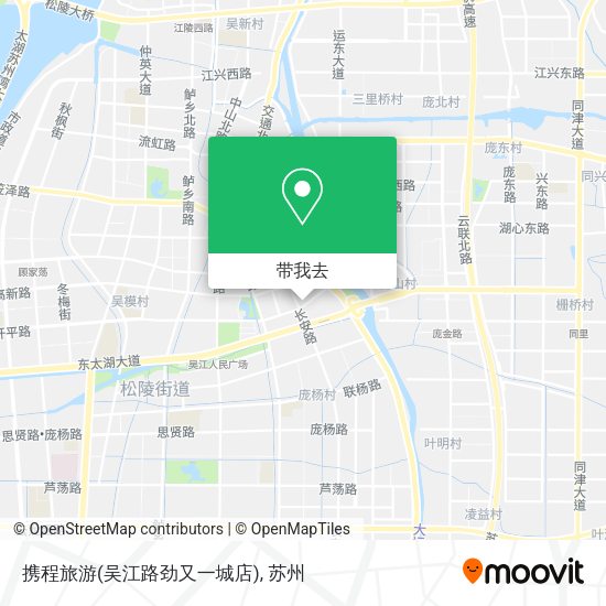 携程旅游(吴江路劲又一城店)地图