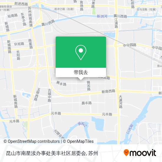 昆山市南星渎办事处美丰社区居委会地图