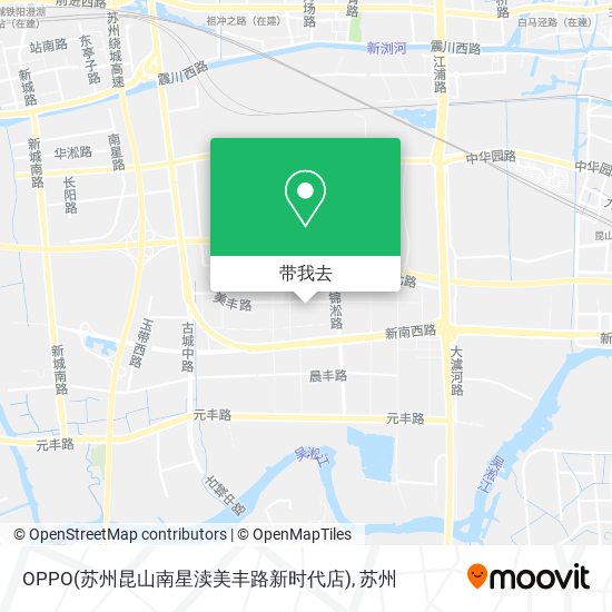 OPPO(苏州昆山南星渎美丰路新时代店)地图