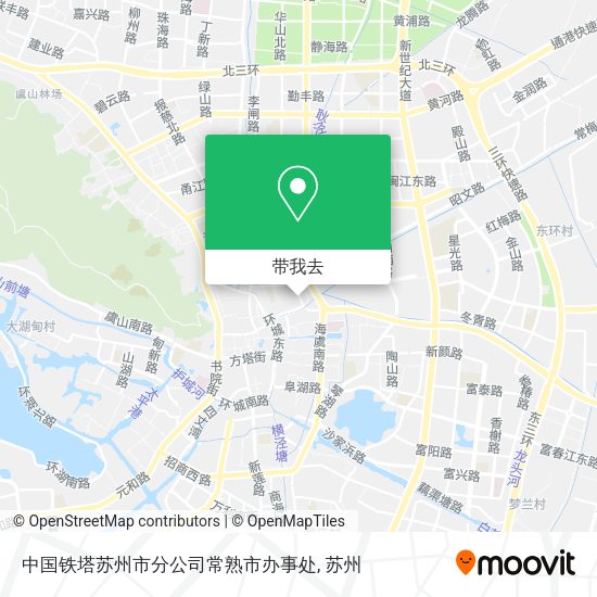 中国铁塔苏州市分公司常熟市办事处地图