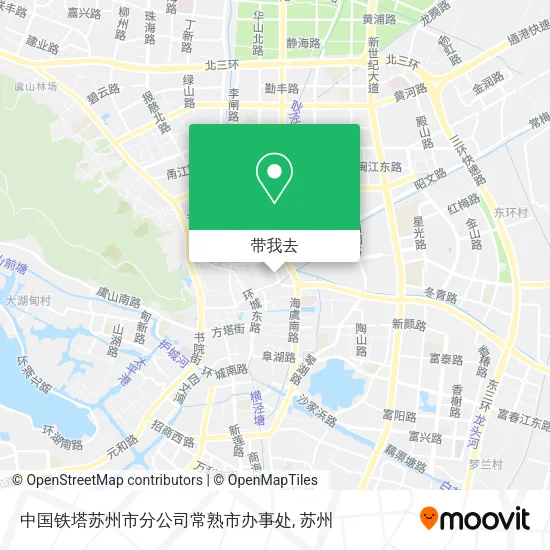 中国铁塔苏州市分公司常熟市办事处地图