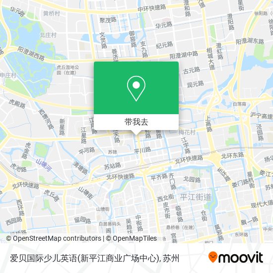 爱贝国际少儿英语(新平江商业广场中心)地图