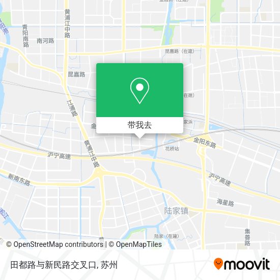 田都路与新民路交叉口地图