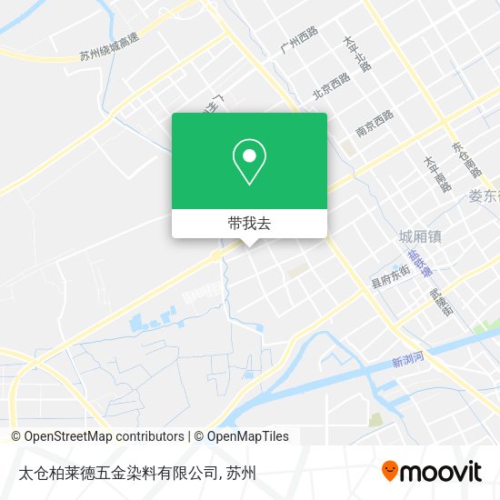 太仓柏莱德五金染料有限公司地图