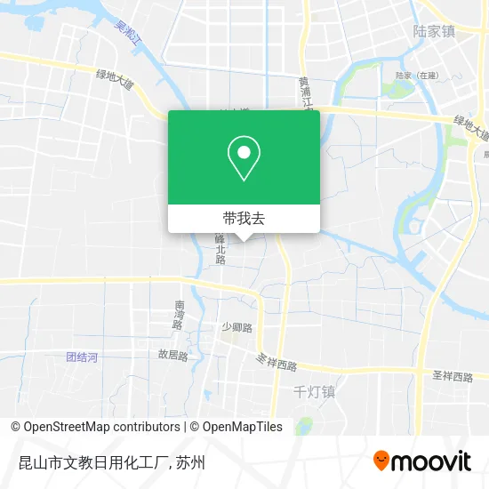 昆山市文教日用化工厂地图