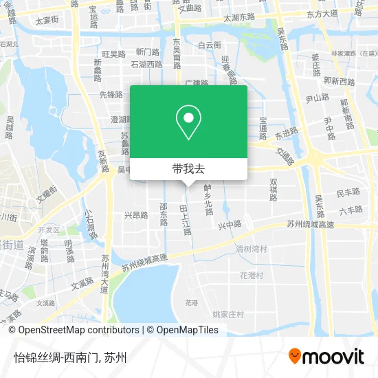 怡锦丝绸-西南门地图